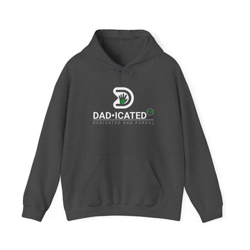 Dark Heather DadicatedFR Hooded Sweatshirt WHT/GRN