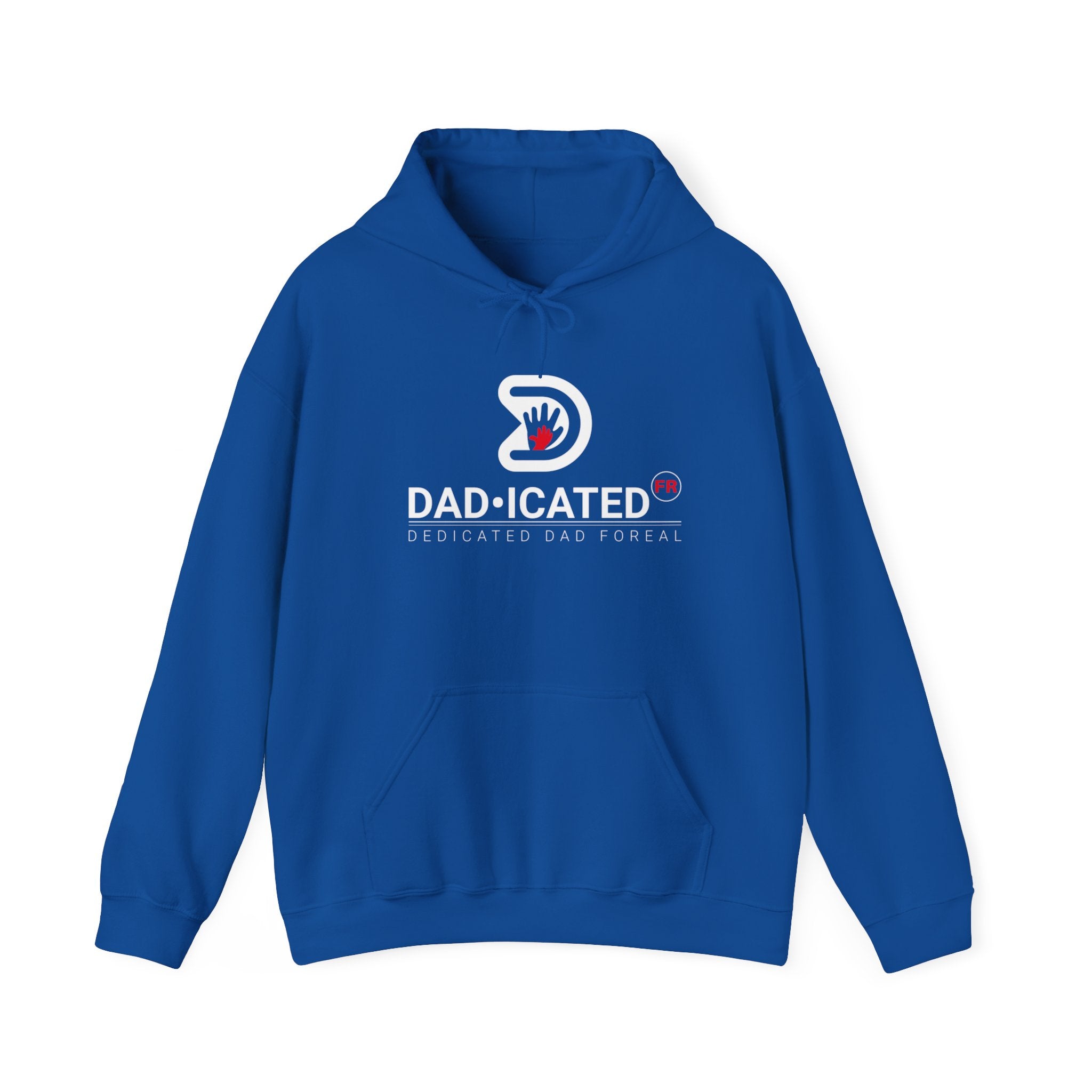 Royal Blue DadicatedFR Hooded Sweatshirt WHT/RED